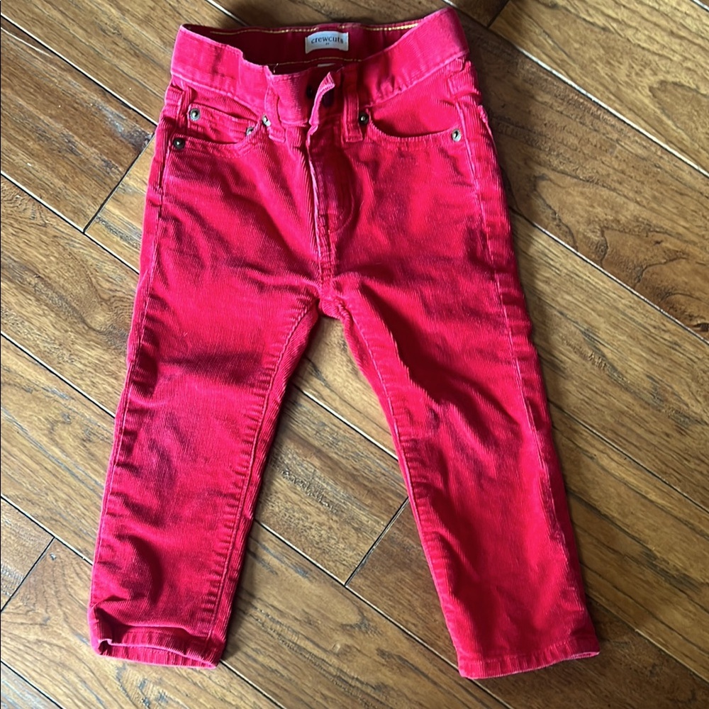 Crewcuts Vibrant Red Kids Jeans